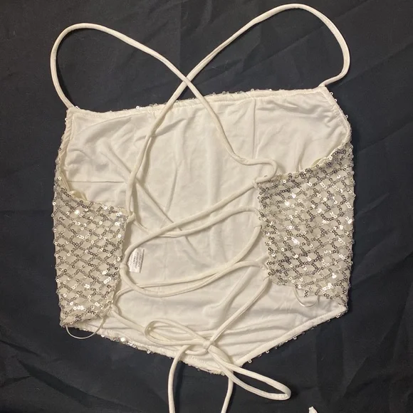 Dolls Kill: Bear Dance - Sparkle and Shine Sequin Top - Picture 7 of 8